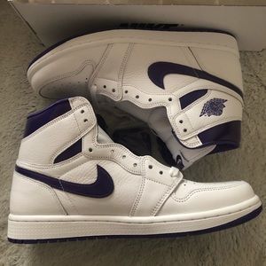 Court Purple Jordan 1s Woman’s